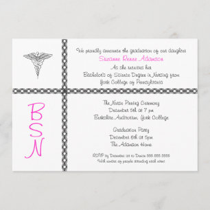 Krankenschwester-Abschluss laden BSN LPN RN Einladung