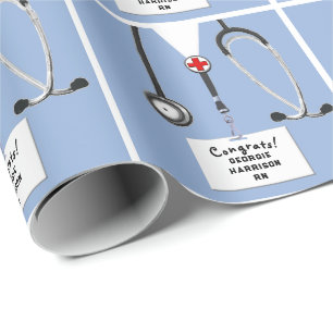 Krankenschwester-Abschlussgeschenk Geschenkpapier