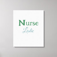 Krankenschwester Arzt Name Text grün blau sipl
