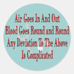 Krankenschwester-/Atmungstherapeut-Geschenke Runder Aufkleber