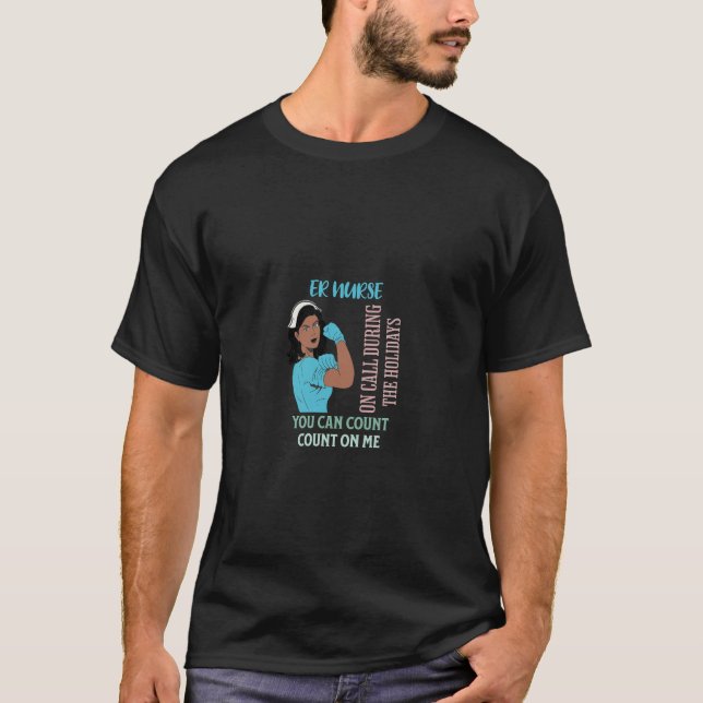 Krankenschwester auf Abruf während der Ferien. T-Shirt (Vorderseite)