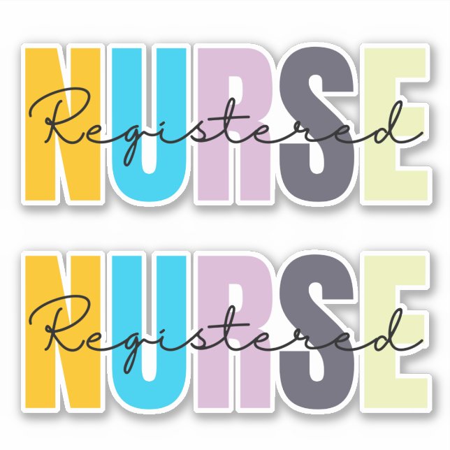 Krankenschwester Aufkleber (Vorderseite)