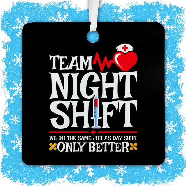 Krankenschwester-Aufwertung Gewitterteam Night Shi Ornament Aus Metall (Von Creator hochgeladen)