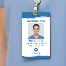 Krankenschwester-Ausweis mit Foto für Krankenhausp