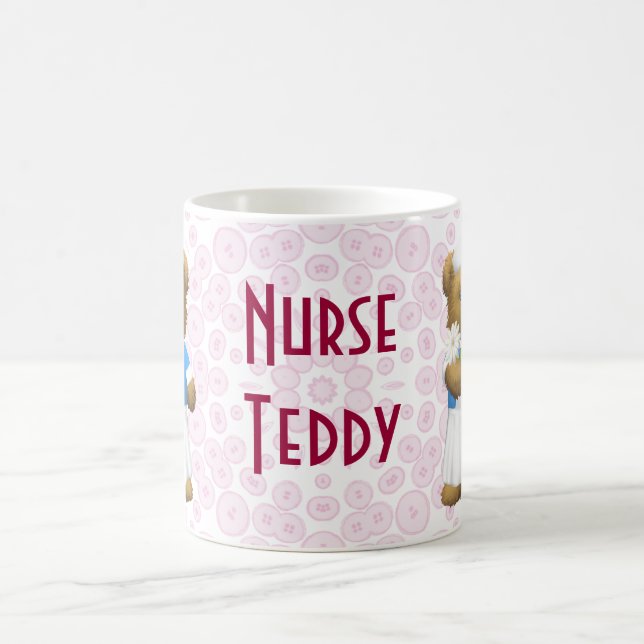 Krankenschwester-Bär - Teddybär Tasse (Mittel)