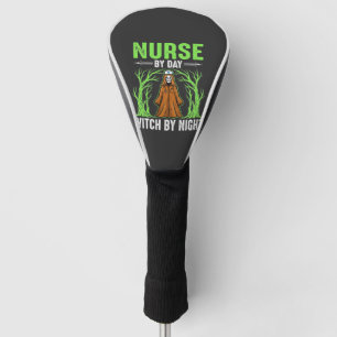 Krankenschwester bei Tag, Hexe bei Nacht Halloween Golf Headcover