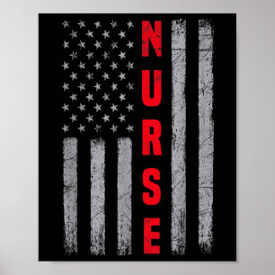 Krankenschwester betrübt die Entwicklung amerikani Poster