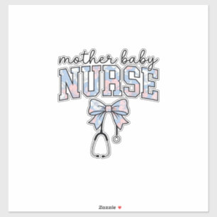 Krankenschwester Blumen-Schleife-Shirt-Design für  Aufkleber
