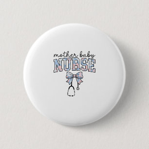 Krankenschwester Blumen-Schleife-Shirt-Design für Button