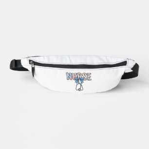 Krankenschwester-Bow-Stethoskop Vintage-Blumenmust Bauchtasche