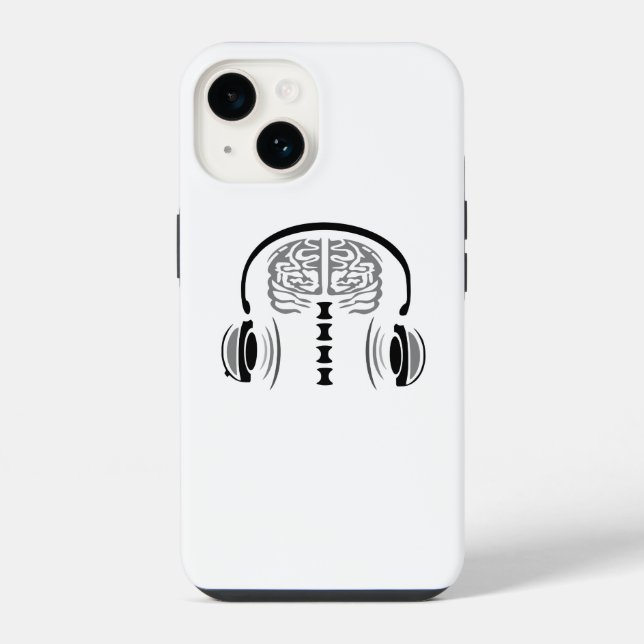 Krankenschwester Brain Gray hört Lied iPhone Hülle (Rückseite)