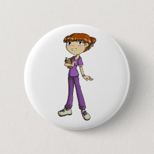 Krankenschwester Button