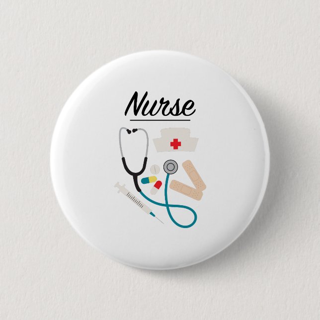 Krankenschwester Button (Vorderseite)