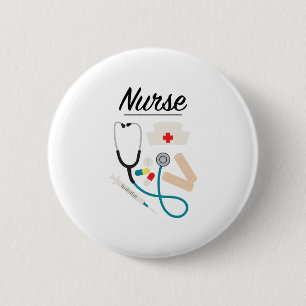 Krankenschwester Button