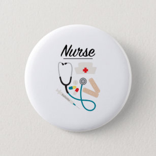 Krankenschwester Button