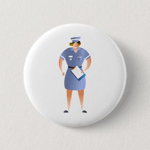 Krankenschwester Button