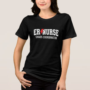 Krankenschwester Chaos Koordinatorin Tri-Blend Shirt