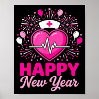 Krankenschwester-Crew Herzschlag Nye Countdown-Par