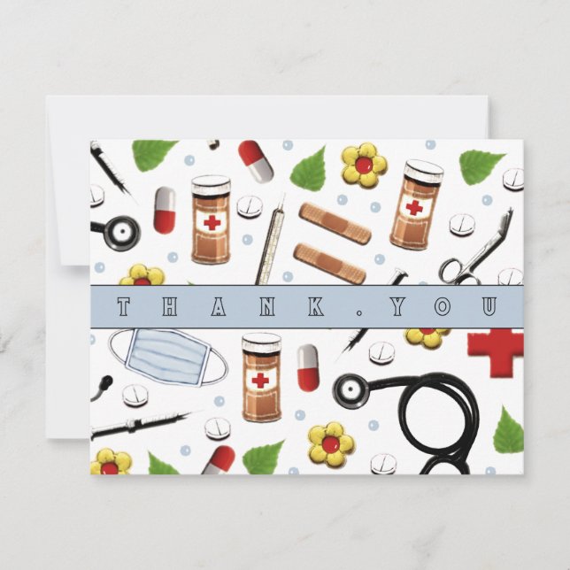 Krankenschwester danke Ihnen Karten (Vorderseite)