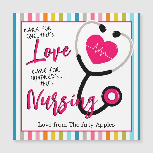 Krankenschwester Danke Magnet (Vorderseite)