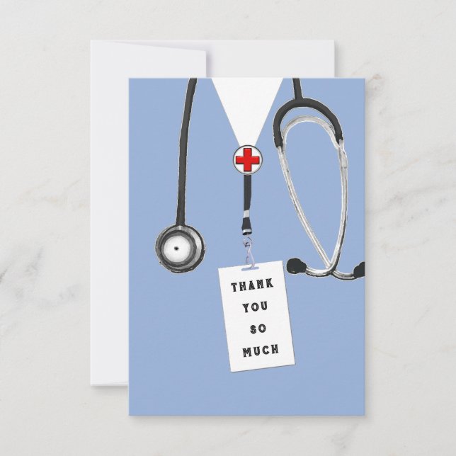 Krankenschwester Dankeskarte (Vorderseite)