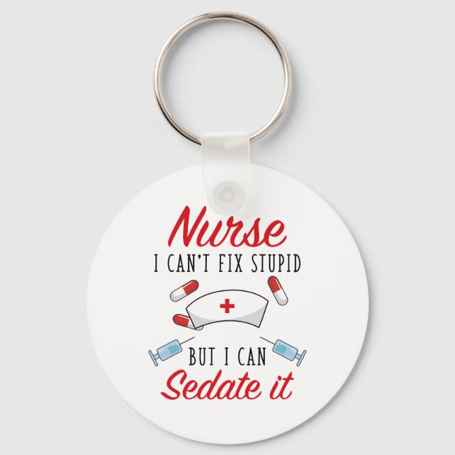 Krankenschwester, die ich nicht reparieren kann, a schlüsselanhänger (Vorderseite)