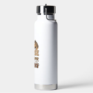 Krankenschwester, die Pferde liebt, Vintage-Sticke Trinkflasche