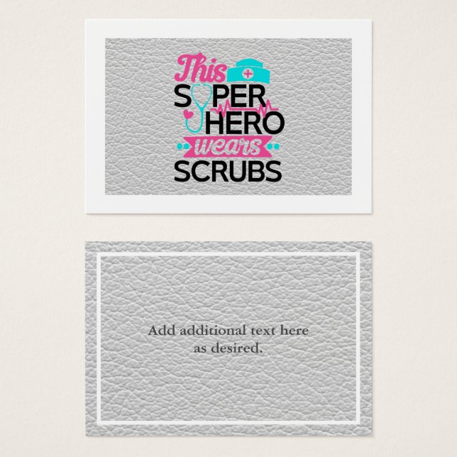 Krankenschwester - Dieser Superheld trägt Scrubs - (Vorne & Hinten)