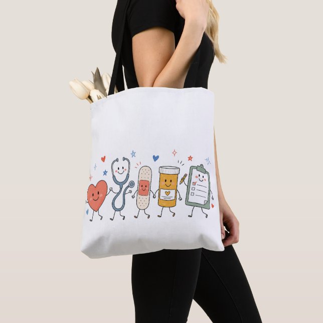 Krankenschwester Doodle Zurück zur Schule Geschenk (Von Nahem)