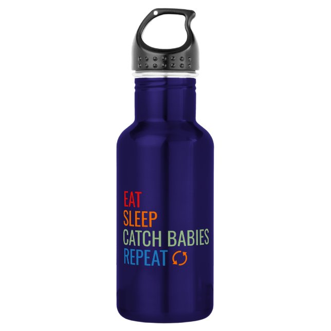 Krankenschwester Edelstahlflasche (Vorderseite)