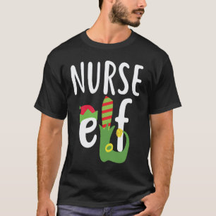 Krankenschwester-Elf passend zur Familie Weihnacht T-Shirt