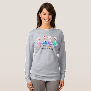 Krankenschwester Emily Langarm Graue Gans T-Shirt