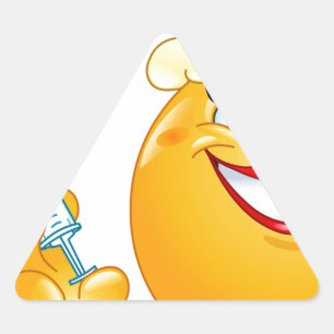 Krankenschwester Emoji Dreieckiger Aufkleber