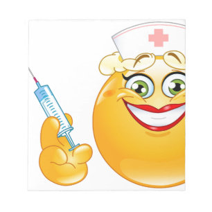 Krankenschwester Emoji Notizblock