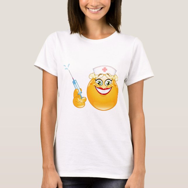 Krankenschwester Emoji T-Shirt (Vorderseite)