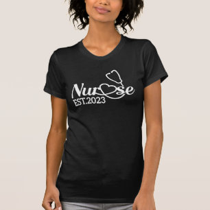 Krankenschwester Est 2023 Abschluss-Abschluss der T-Shirt