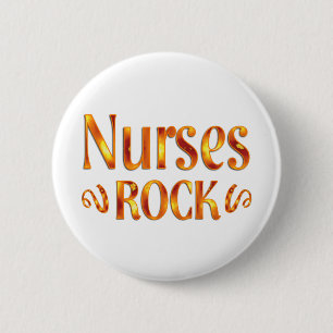 Krankenschwester-Felsen Button