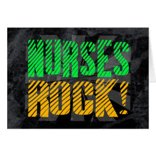 Krankenschwester-Felsen-, Orange und Grünerspaß