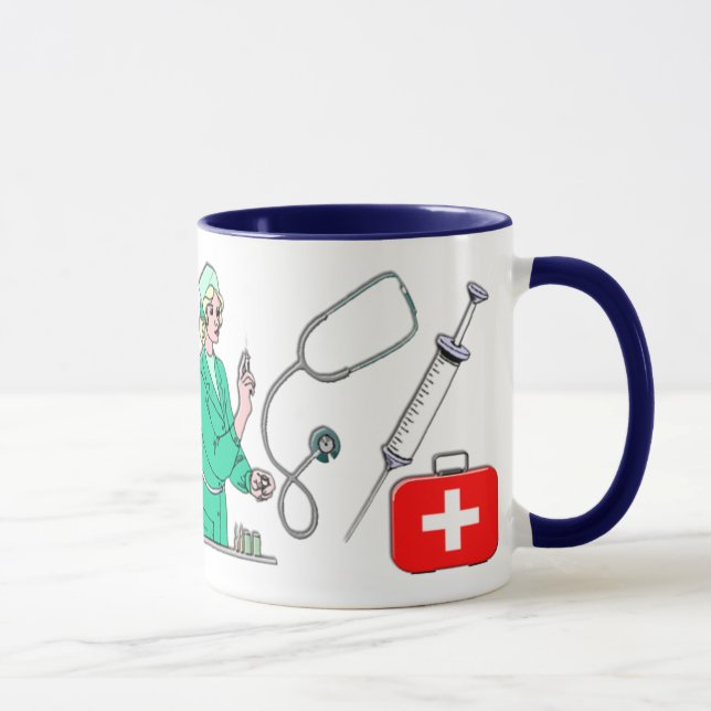 Krankenschwester-Felsen! Tasse (Rechts)