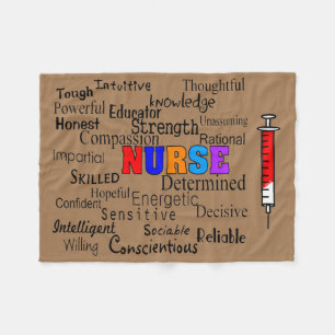 Krankenschwester-Fleece-umfassende Fleecedecke