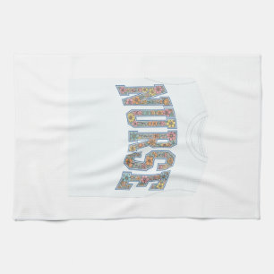Krankenschwester Floral Varsity-Lettering-Shirt-De Geschirrtuch