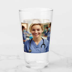 Krankenschwester Foto Anpassen Personalisieren Glas