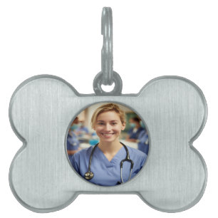 Krankenschwester-Foto anpassen personalisieren Tiermarke