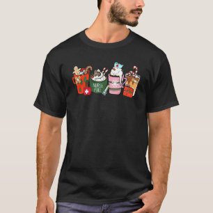 Krankenschwester Fuel Weihnachten Kaffee Latte Kra T-Shirt