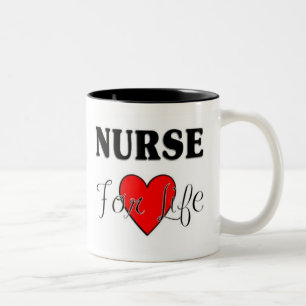 Krankenschwester für das Leben Zweifarbige Tasse