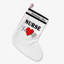 Krankenschwester für Leben-Krankenpflege-Feiertage Kleiner Weihnachtsstrumpf