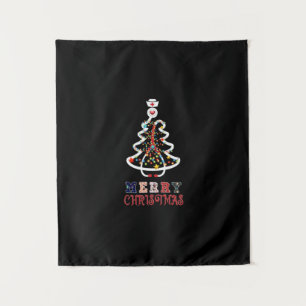 Krankenschwester Geschenk   Frohe Weihnachten Wandteppich