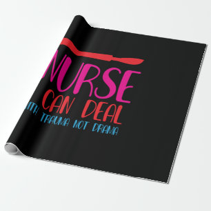 Krankenschwester Geschenk Krankenschwester I Can D Geschenkpapier