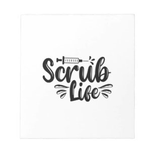 Krankenschwester-Geschenk Scrub Life Notizblock
