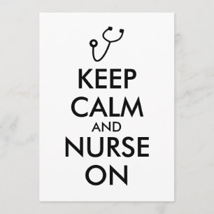 Krankenschwester-Geschenk-Stethoskop behalten Ruhe Einladung